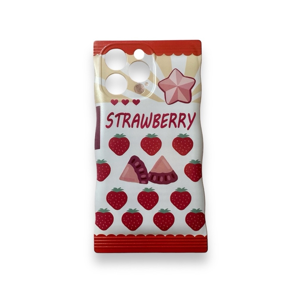 iPhone 14 Pro Max · STRAWBERRY SNACK GRAPHIC PHONE CASE · UNUSED